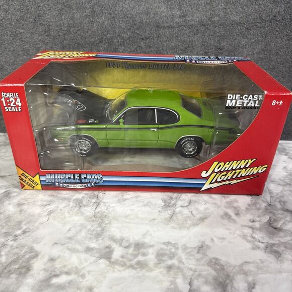 2006 Johnny Lightning 1971 Plymouth Duster 340 Muscle Car Green 1:24 New READ - Picture 1 of 7